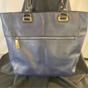 Tignanello Navy Blue Shoulder Bag